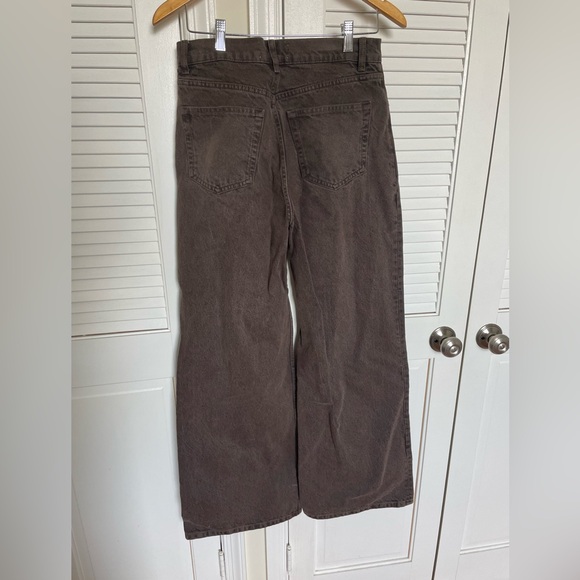 Reformation Cary High Rise Slouchy Wide Leg Denim In Vintage Espresso 28 - Picture 5 of 6